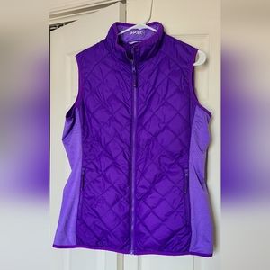 Cutter & Buck lightweight Quilted Vest Purple size Large